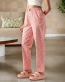 Shop Women's Pink Minnie All Over Printed Pyjamas-Front