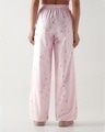 Shop Women's Pink All Over Printed Wide Leg Pyjamas-Design