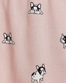 Shop Women's Pink All Over Puppy Printed Rayon Shorts-Full