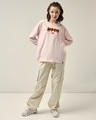 Shop Women's Pink Always Hungry Graphic Printed Oversized T-shirt-Full