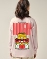 Shop Women's Pink Always Hungry Graphic Printed Oversized T-shirt-Front