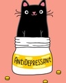 Shop Women's Pink Anti Depressant Graphic Printed T-shirt-Full