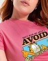 Shop Women's Pink Avoiding Responsibilities Graphic Printed T-shirt
