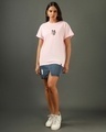 Shop Women's Pink Beast Within Graphic Printed Boyfriend T-shirt-Full
