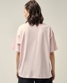 Shop Women's Pink Believe Yourself Graphic Printed Oversized T-shirt-Full