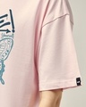 Shop Women's Pink Believe Yourself Graphic Printed Oversized T-shirt