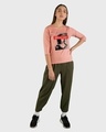 Shop Women's Pink Bella Tokyo Graphic Printed 3/4 Sleeve Slim Fit T-shirt-Design