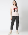 Shop Women's Pink Bella Tokyo Graphic Printed Slim Fit T-shirt-Design