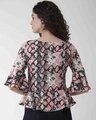 Shop Women's Pink & Black Snakeskin Print A Line Top-Design