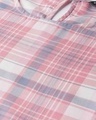 Shop Women's Pink & Blue Checked Top
