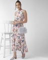 Shop Women's Pink & Blue Floral Print Maxi Dress-Full