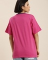 Shop Women's Pink Brooklyn Typography Oversized T-shirt-Design