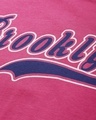 Shop Women's Pink Brooklyn Typography Oversized T-shirt