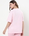 Shop Women's Pink BTS Typography Oversized T-shirt-Design