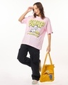 Shop Women's Pink Burp Graphic Printed Oversized T-shirt