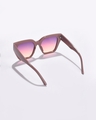 Shop Women's Purple & Pink Butterfly Polarised and UV Protected Lens Sunglasses-Full