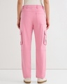 Shop Women's Pink Cargo Pants-Design