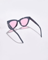 Shop Women's Pink Cateye Polarised Lens Sunglasses-Full
