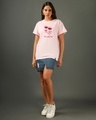 Shop Women's Pink Cocktail Club Graphic Printed Boyfriend T-shirt-Full