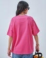 Shop Women's Pink Coffee Lover Graphic Printed Oversized T-shirt-Full