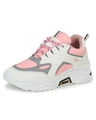 Shop Women's Pink Color Block Sports Shoes-Design