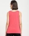 Shop Women's Pink Color Block Slim Fit Tank Top-Design