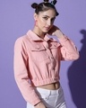 Shop Women's Pink Crop Jacket-Design