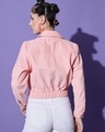 Shop Women's Pink Crop Jacket-Full