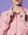 Shop Women's Pink Crop Jacket
