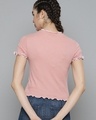 Shop Women's Pink Crop Top-Full