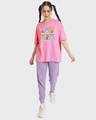 Shop Women's Pink Disney Cats Graphic Printed Oversized T-shirt-Design