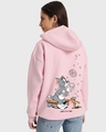 Shop Women's Pink Enjoy Graphic Printed Oversized Hoodie-Design