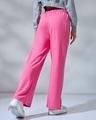 Shop Women's Pink Trackpants-Design