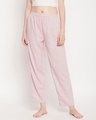 Shop Women's Pink Floral Printed Pyjamas-Front