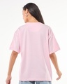 Shop Women's Pink Fragile Stitch Graphic Printed Oversized T-shirt-Full