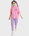 Shop Women's Pink Frenemies T&J Graphic Printed Oversized T-shirt-Design