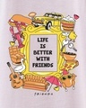 Shop Women's Pink Friends Life Graphic Printed Oversized T-shirt