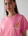 Shop Women's Pink Garfield's Monday Graphic Printed Boyfriend T-shirt