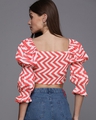 Shop Women's Pink Geometric Printed Crop Top-Design