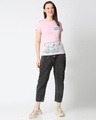 Shop Women's Pink Get Going Snoopy Graphic Printed T-shirt-Design