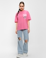 Shop Women's Pink Get it Done Graphic Printed Oversized T-shirt