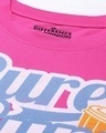 Shop Women's Pink Graphic Oversized T-Shirt-Full