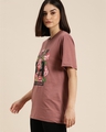 Shop Women's Pink Graphic Print Oversized T-shirt-Design
