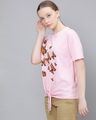 Shop Women's Pink Graphic Print T-shirt-Design