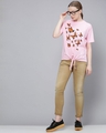 Shop Women's Pink Graphic Print T-shirt