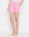 Shop Pack of 2 Women's Pink & Grey Cotton Chic Basic Boxer Shorts-Design