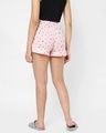 Shop Women's Pink Heart Printed Shorts