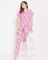 Shop Women's Pink Hello Kitty Print Top & Pyjama Set-Design