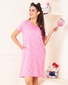 Shop Women's Pink Hello Kitty Printed Dress