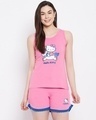 Shop Women's Pink Hello Kitty Printed Nightsuit-Front